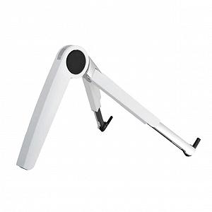 Регулируемая подставка для ноутбука из алюминиевого сплава, складная треугольная подставка для планшета и ноутбука, стабильная охлаждающая подставка для дома, офиса и путешествий, компактная и прочная Белый - Фото 1