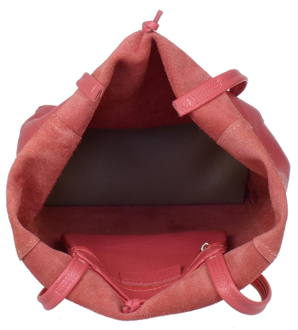 Жіноча сумка з відкритим верхом із натуральної шкіри Girly Handbags, фото №3