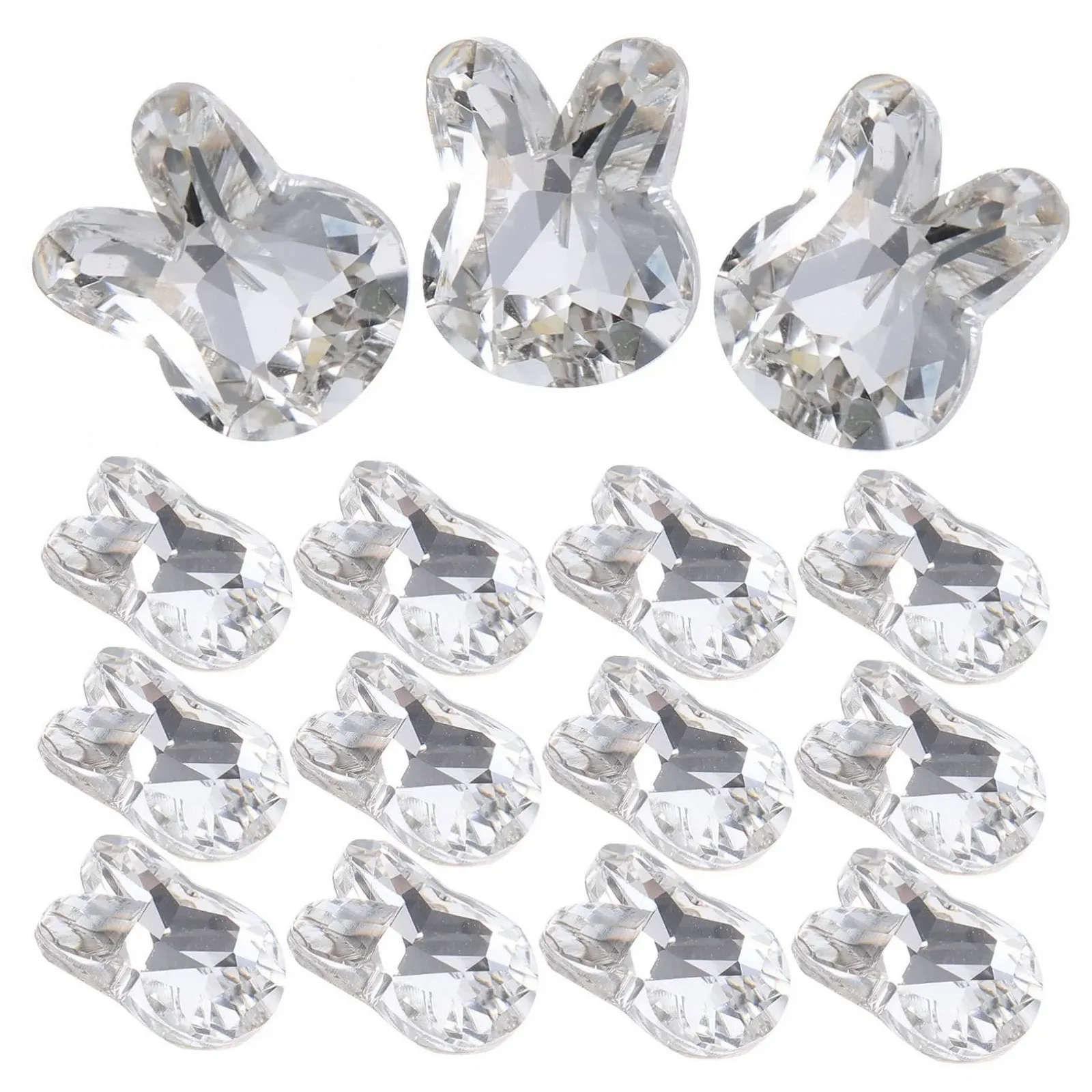 Прикраси для нігтів Кролик 3D, 100 шт, кришталеві аксесуари, фото №3