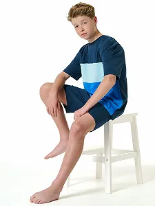 Піжама Schiesser Boys World для хлопчиків, дитячий одяг для сну, бавовна synthetic.ua - Фото 1