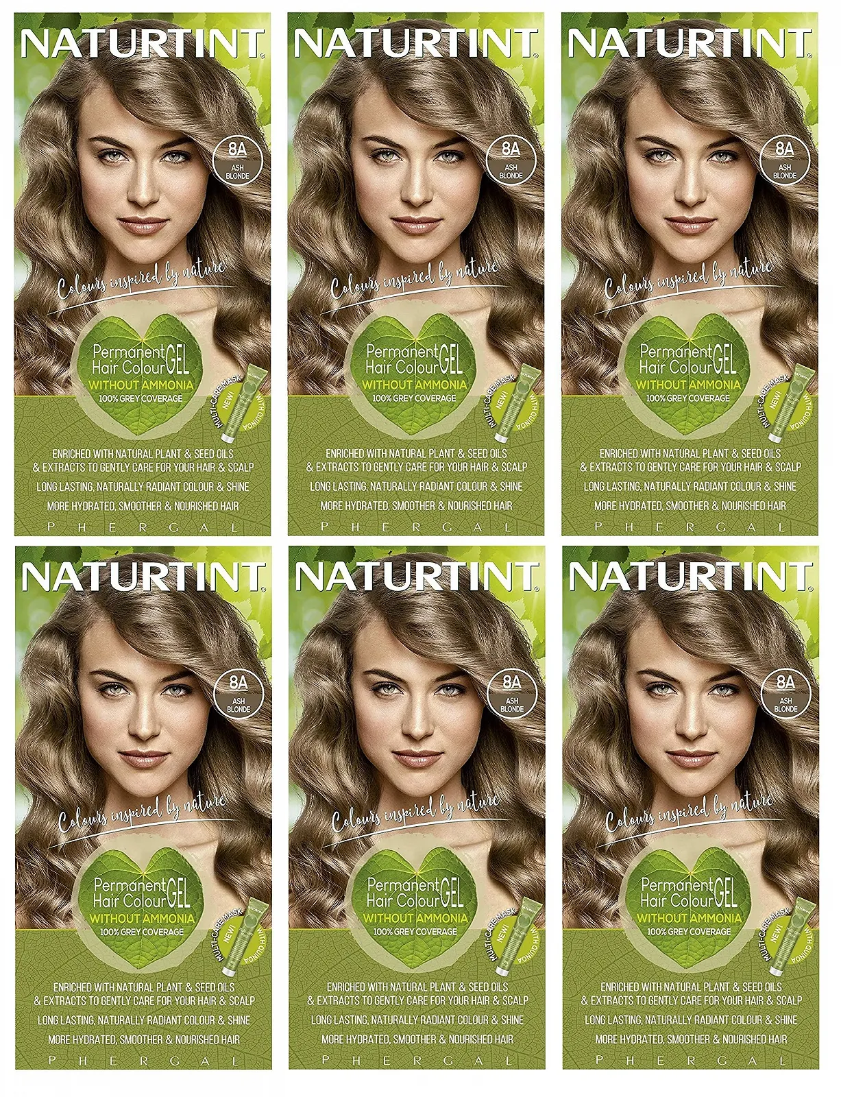 (6 ШТУК) - Фарба для волосся Naturtint - 8A Попелястий блонд | 135 мл | 6 ШТУК В УПАКОВЦІ, фото №1 (6 ШТУК) - Фарба для волосся Naturtint - 8A Попелястий блонд | 135 мл | 6 ШТУК В УПАКОВЦІ, фото №1