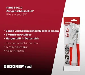 Ключ-плоскогубцы GEDORE red R28184010, зев до 50 мм synthetic.ua - Фото 1