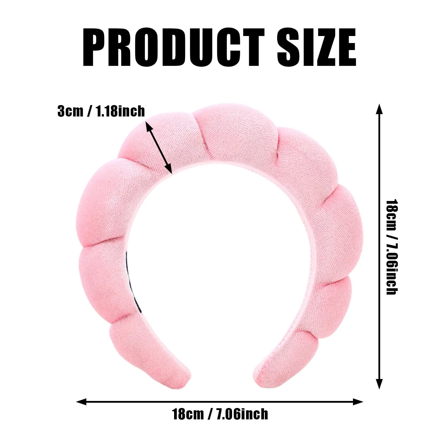 Набір косметичних обручів для волосся 2 шт, фото №2