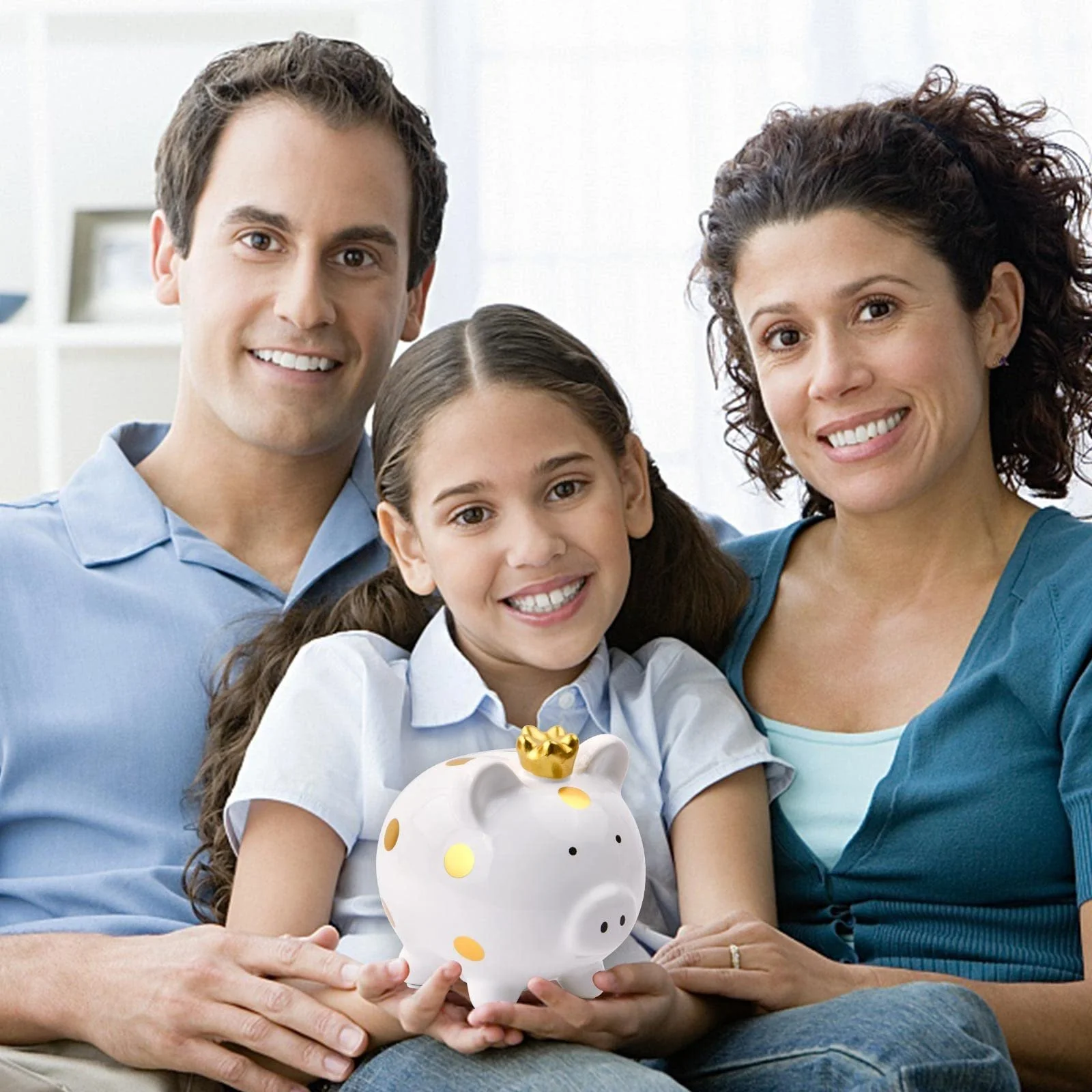 Скарбничка Біле Порося Керамічна Lucky Pig, фото №6