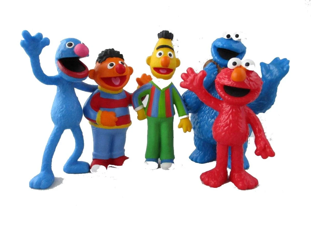 Набор фигурок Comansi Sesame Street 5 шт Гроби, Берт, Эрни, Коржик и Элмо, фото №1