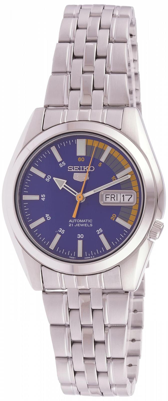 Чоловічий Аналоговий Автоматичний Годинник Seiko SNK371K1 з Браслетом з неіржавної Сталі, фото №1