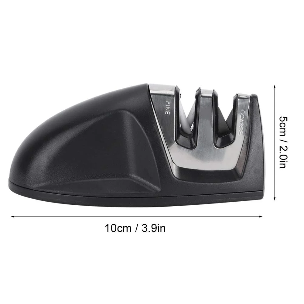 Точило для кухонних ножів набір 2 шт. двозонна з ергономічною ручкою та нековзкою основою, фото №6