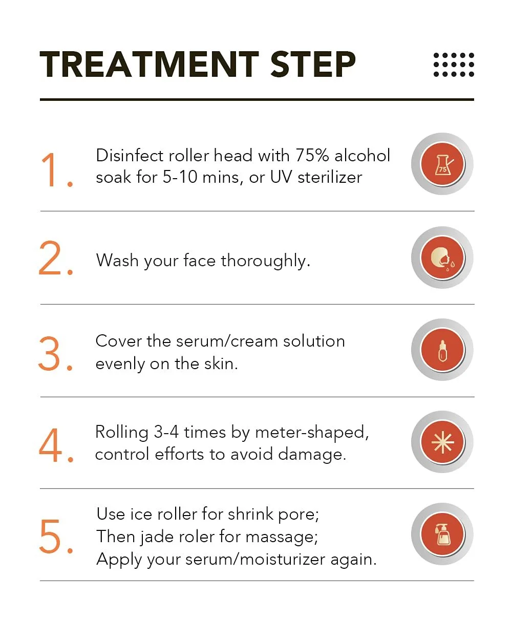 Набір 7-в-1 Derma Roller BOWKA, Нефритовий ролер, фото №9