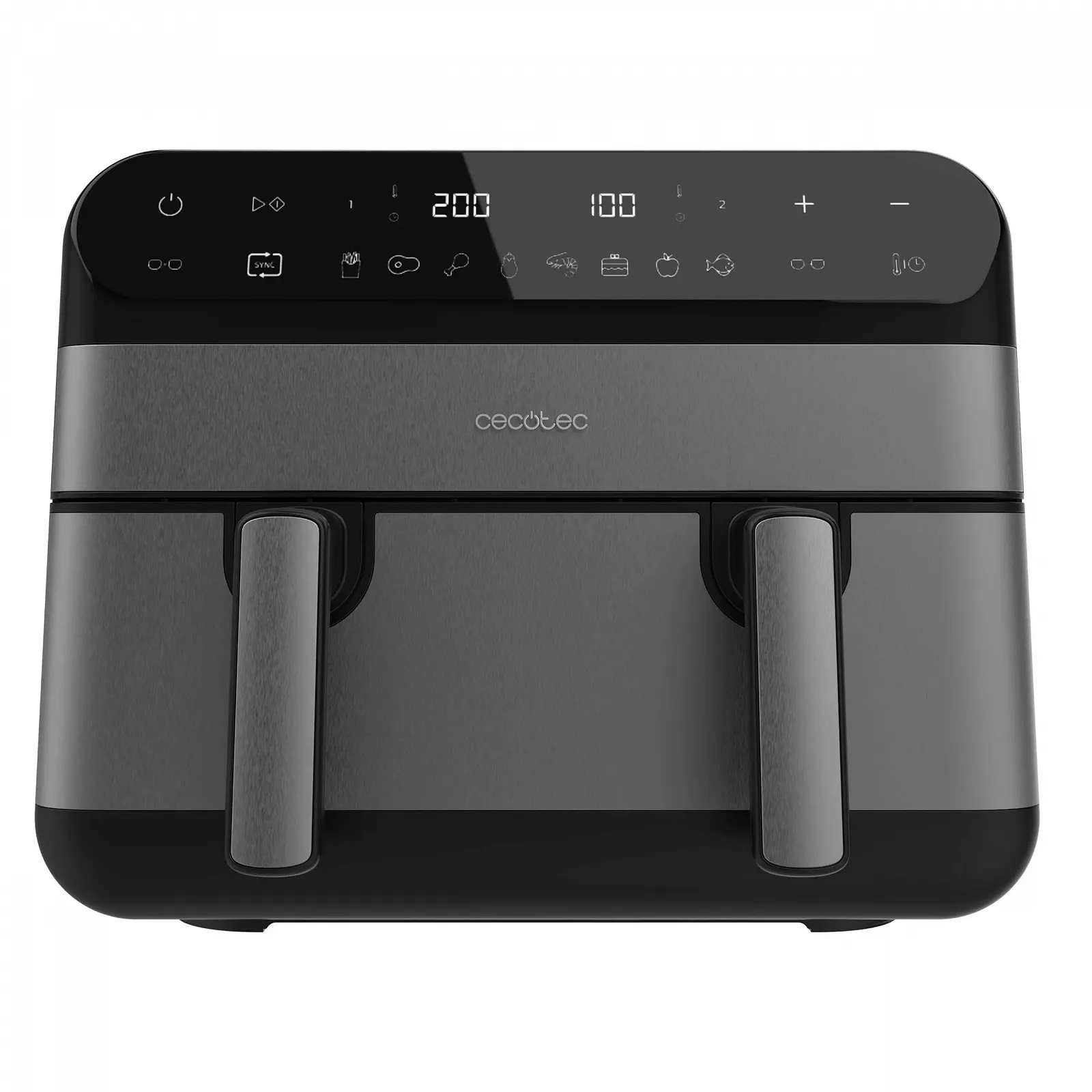 Мультипечь Cecotec Cecofry Advance 9000 Inox 2800Вт 9л 30-200°C Dual Zone двойная камера с подвижной перегородкой 8 автоматических программ, фото №1 Мультипечь Cecotec Cecofry Advance 9000 Inox 2800Вт 9л 30-200°C Dual Zone двойная камера с подвижной перегородкой 8 автоматических программ, фото №1