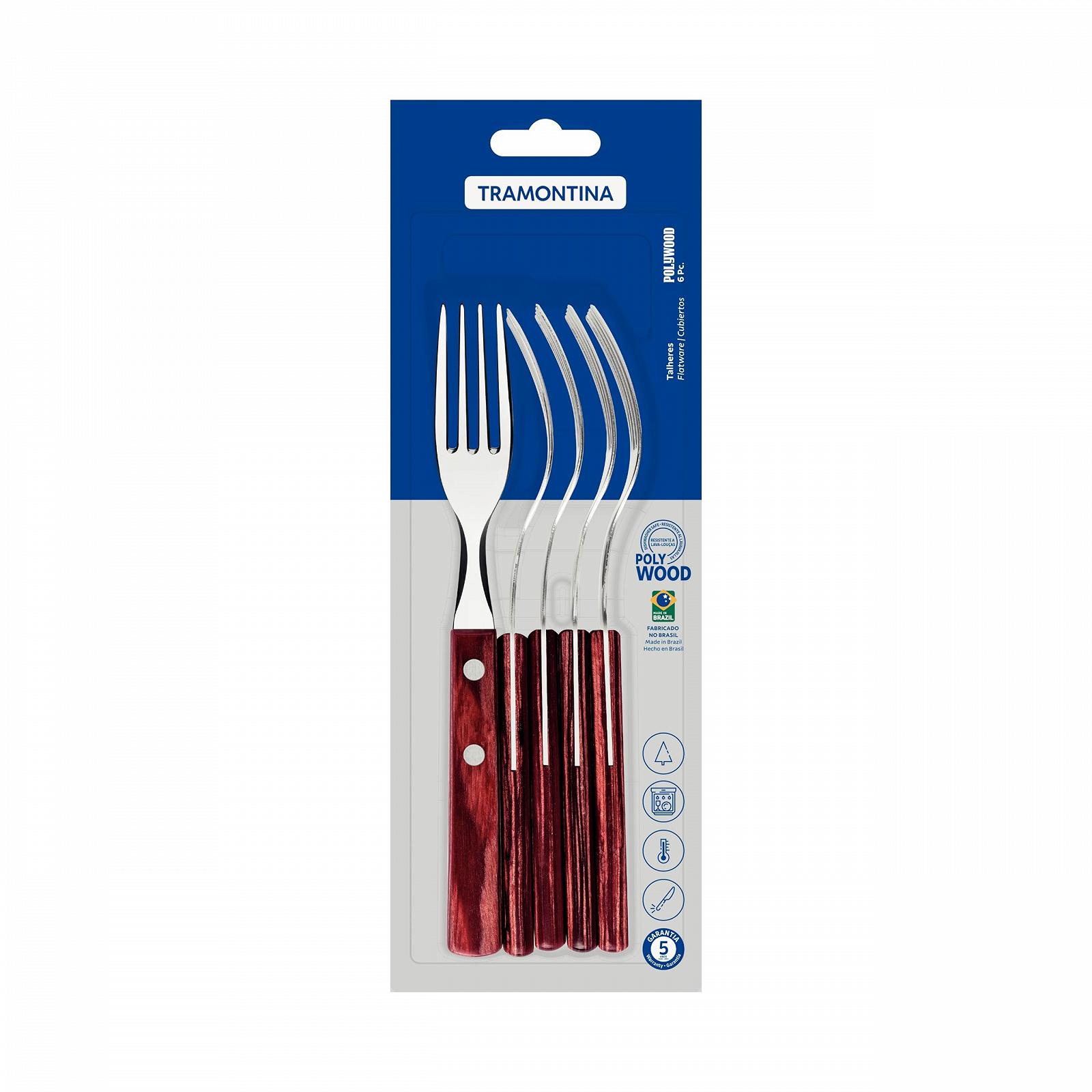 Вилки для стейка Domestic Polywood 19 см Набор из 6 штук, фото №3 Вилки для стейка Domestic Polywood 19 см Набор из 6 штук, фото №3