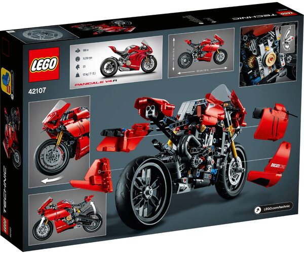 Дизайнер LEGO Technic Ducati Panigale V4 R 42107, фото №10