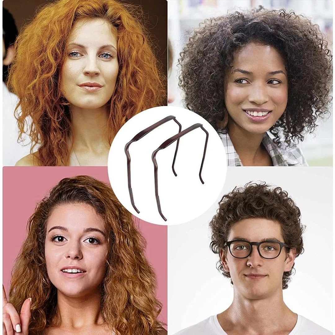 Обруч для вьющихся густых волос Squaer (Черный x 2), фото №4