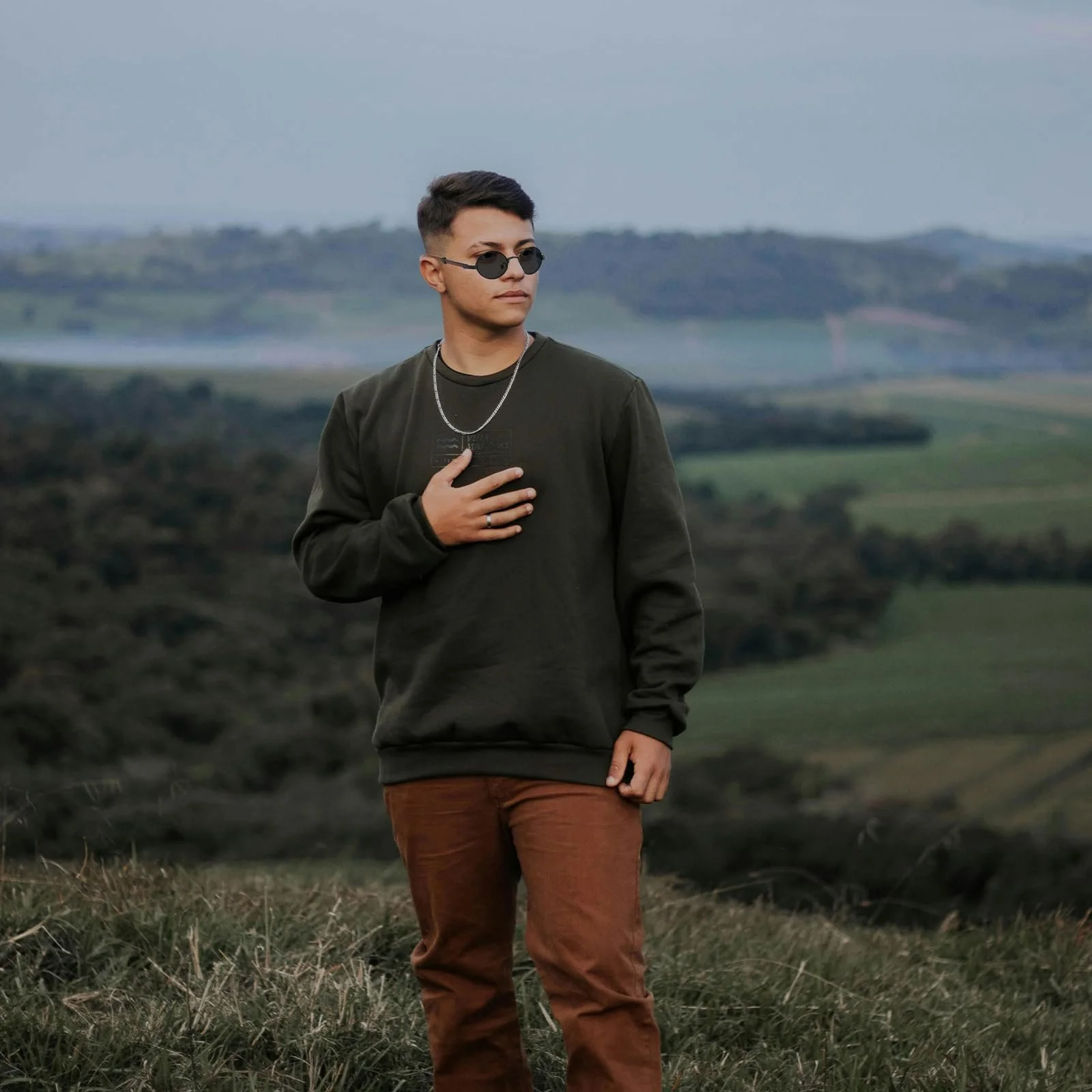 Сонцезахисні окуляри Дерев'яні YAMEIZE Круглі Овальні Ретро, фото №3