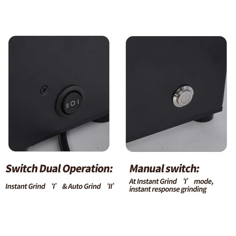 Электрическая кофемолка, коническая, 40 мм, 19 скоростей помола, сенсорное управление, фото №6