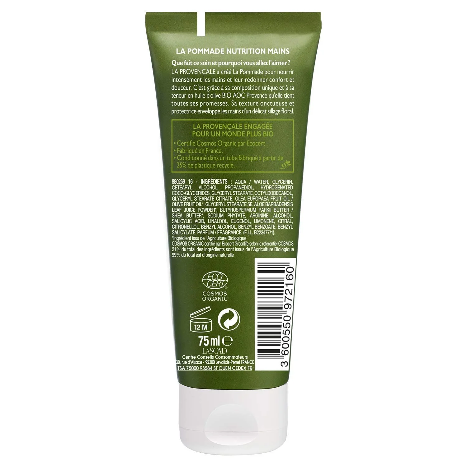 Крем для рук La Provençale La Pommade Nutrition 75 мл - Упаковка з 3 штук, фото №3 Крем для рук La Provençale La Pommade Nutrition 75 мл - Упаковка з 3 штук, фото №3