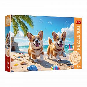 Пазл Trefl Родина Трефликів Corgi 100 елементів - Фото 1