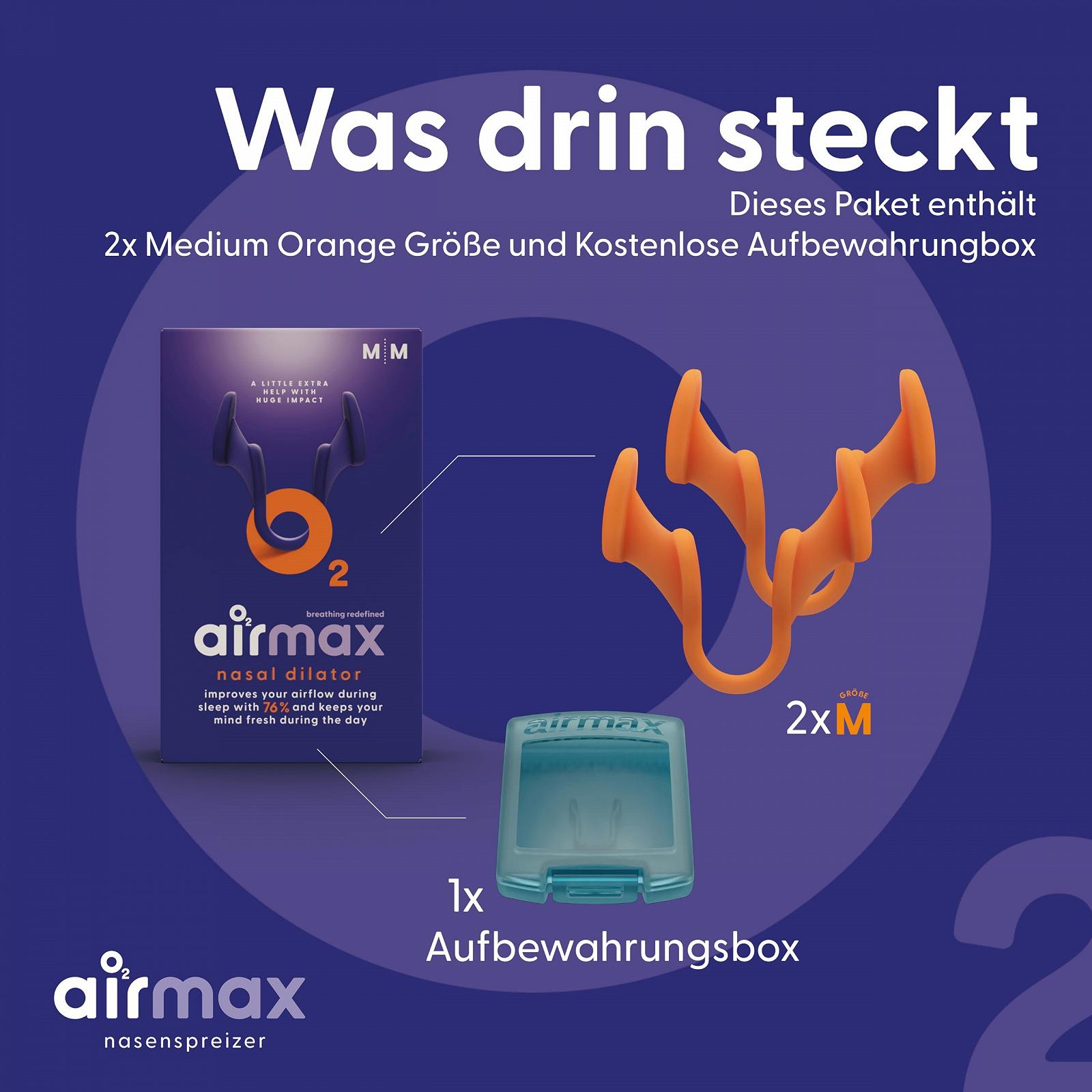 Розширювач для носа Airmax Classic для полегшення дихання у разі закладеності носа розширює крила носа з коробкою для зберігання, фото №8