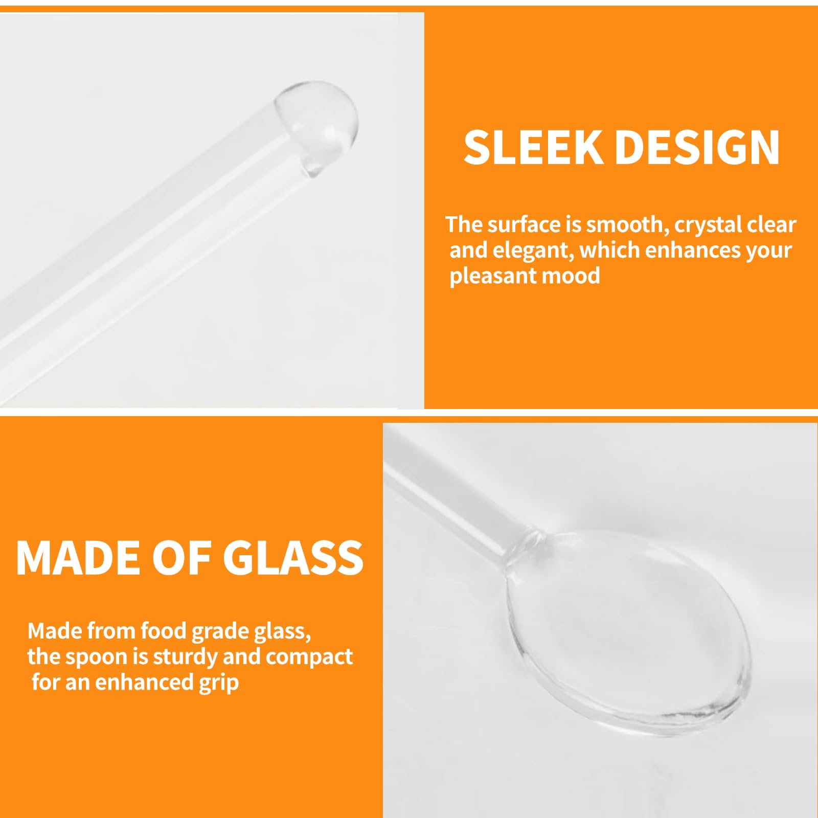 Набор стеклянных ложек 6 шт, фото №3