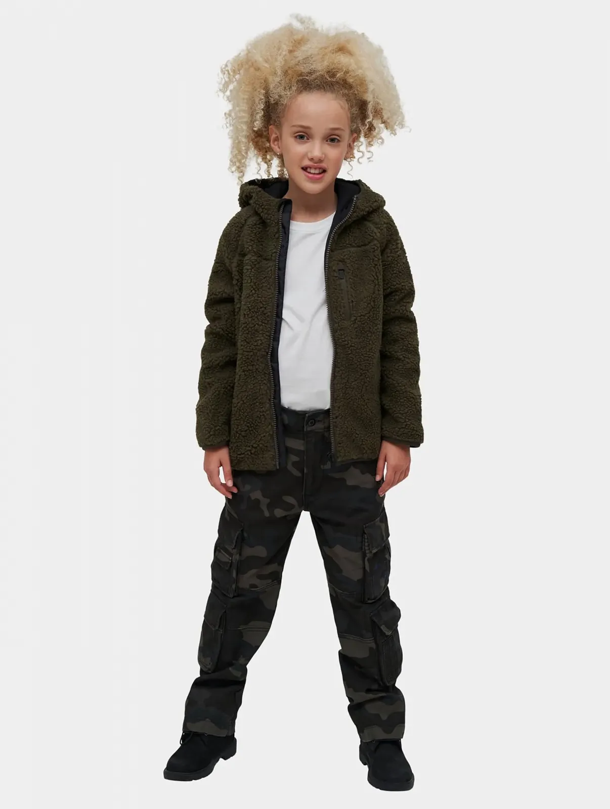 Куртка детская флисовая Teddy Brandit с капюшоном, фото №7