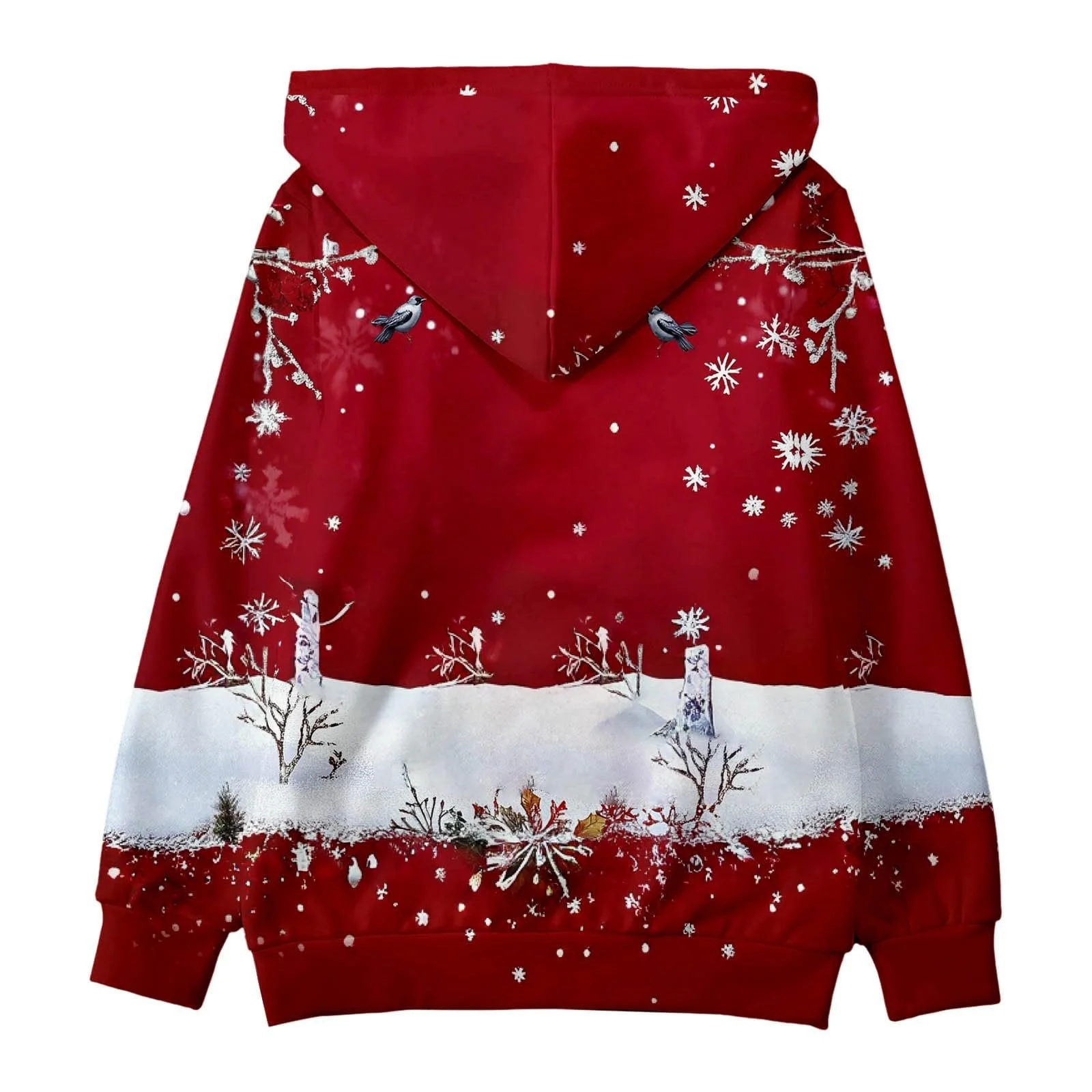 Різдвяний Світшот з капюшоном для дівчинки, з графічним принтом літер, фото №4