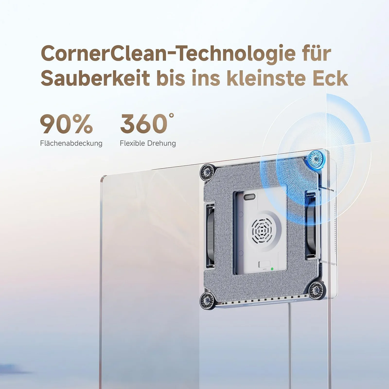 Робот для миття вікон Dreame C1 Station, Всебічна концепція безпеки, Мобільна станція, Автоматична подача кабелю, Технологія CornerClean, Подвійна технологія розпилення, Інтелектуальне планування шляху очищення, фото №4 Робот для миття вікон Dreame C1 Station, Всебічна концепція безпеки, Мобільна станція, Автоматична подача кабелю, Технологія CornerClean, Подвійна технологія розпилення, Інтелектуальне планування шляху очищення, фото №4