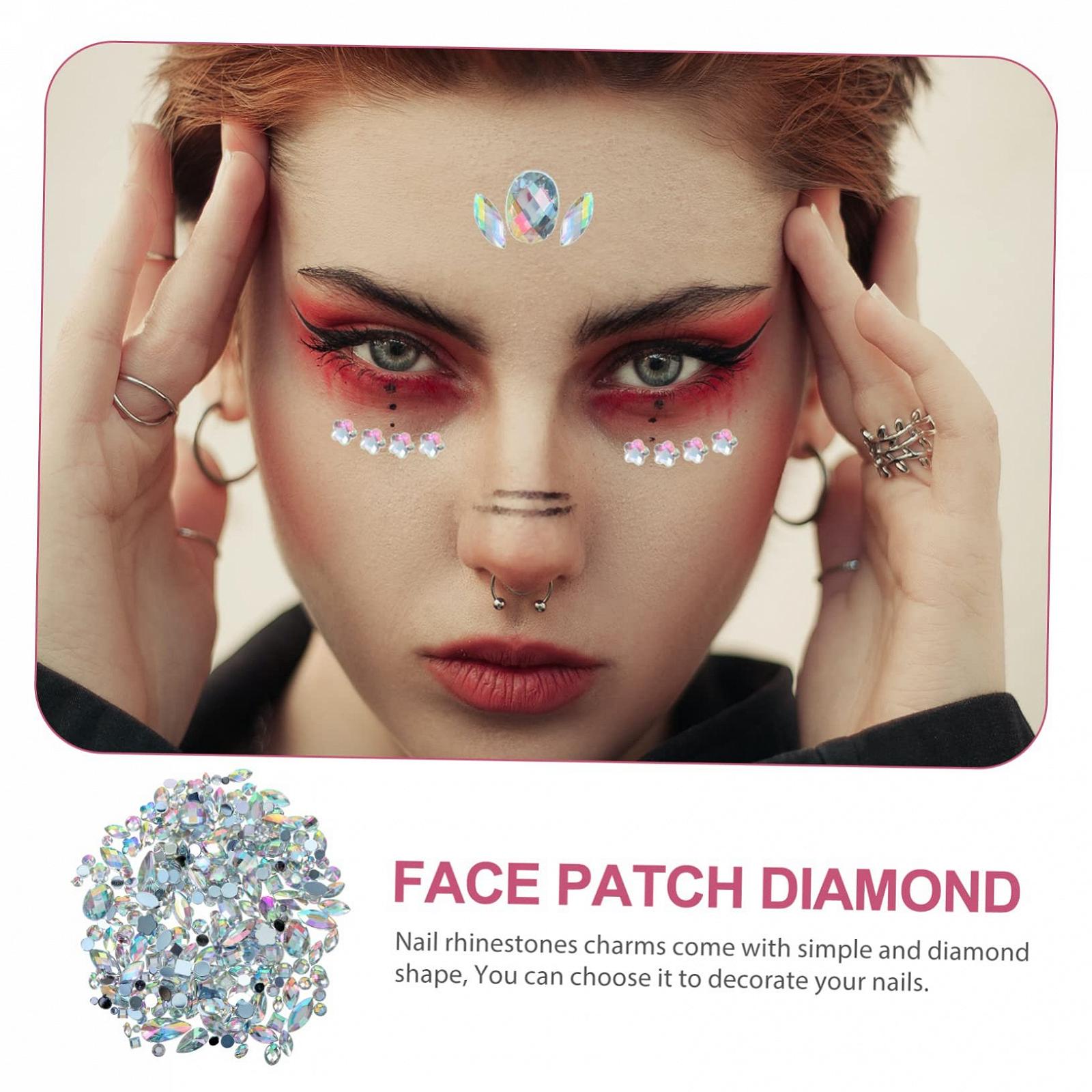 Стразы Акриловые minkissy Плоские 300 шт Белый AB, фото №5