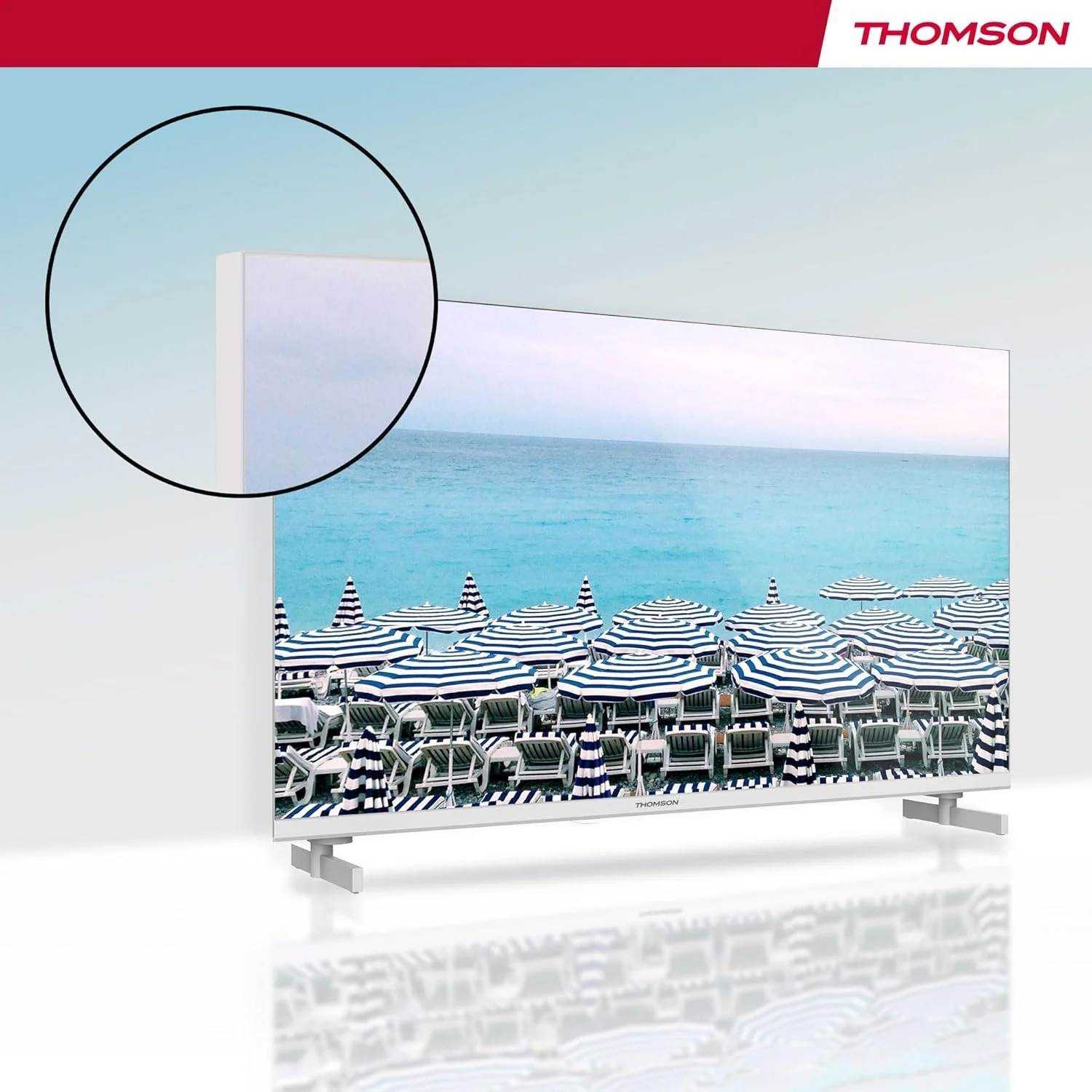 Телевізор 40" Thomson 40FD2S13W / Full HD / 60 Гц / LED / T2 / Білий, фото №4 Телевізор 40" Thomson 40FD2S13W / Full HD / 60 Гц / LED / T2 / Білий, фото №4