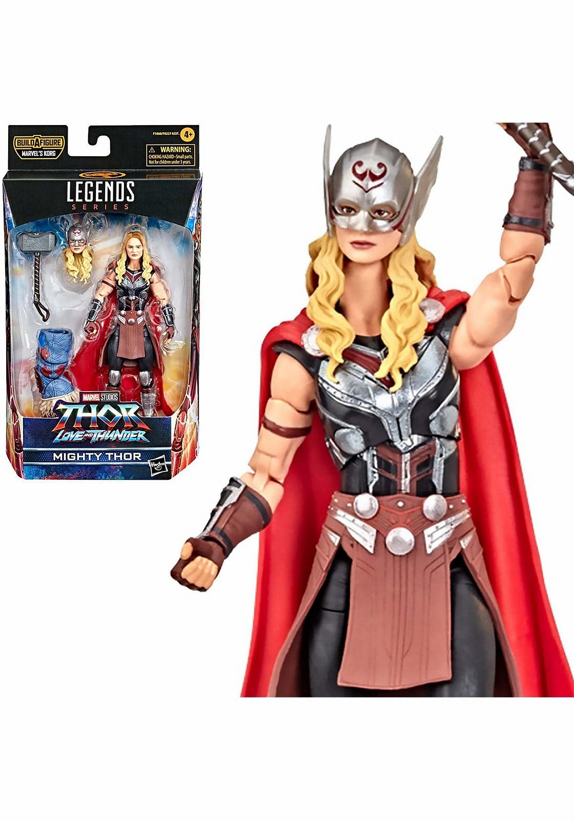 Екшн-фігурка Marvel Hasbro Legends Тор: Любов і Грім Могутній Тор 15 см, 4 аксесуари, 1 елемент Build-A-Figure, Multi, фото №4