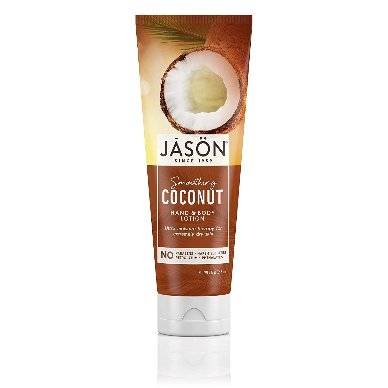Лосьйон для рук та тіла Jason Smoothing Coconut 227 г, фото №1