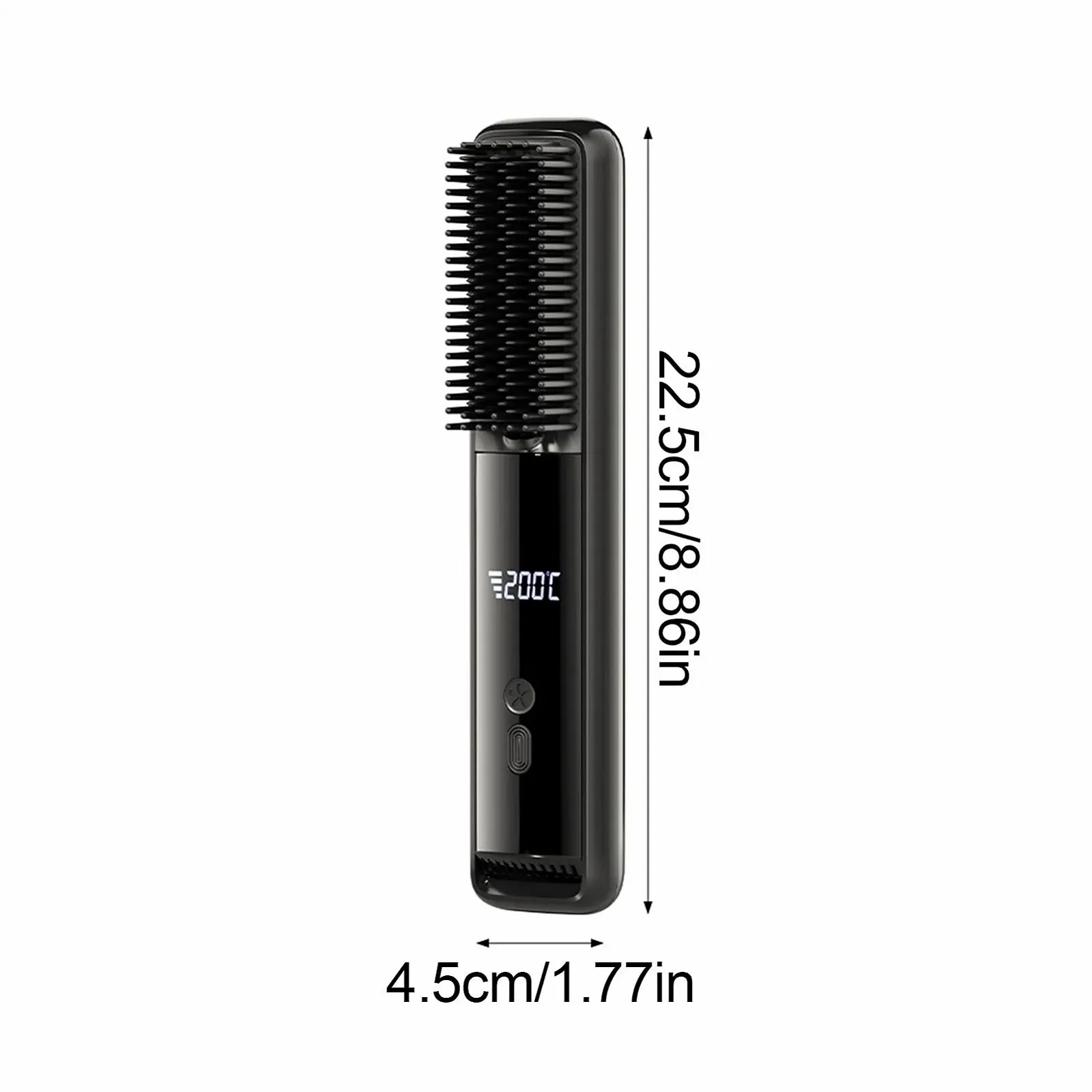 Щітка-випрямляч для волосся акумуляторна ABS 22.5 x 4.5 см LED-дисплей, фото №7 Щітка-випрямляч для волосся акумуляторна ABS 22.5 x 4.5 см LED-дисплей, фото №7