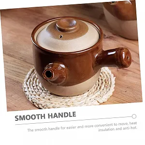 Кастрюля для лечебных трав Traditional Chinese из термостойкой керамики гладкая поверхность безопасная для продуктов для газовых плит synthetic.ua - Фото 1