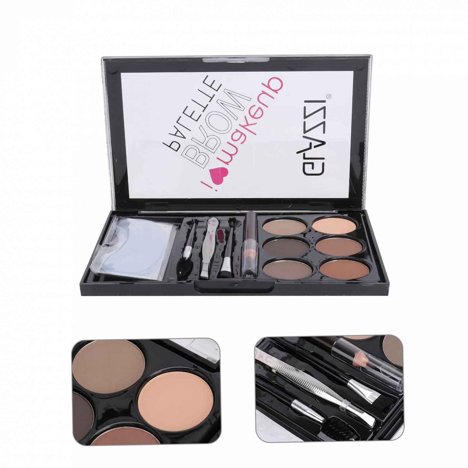 Набор HONMEET Six Colour Eyebrow Powder Kit Durable Waterproof Sweatproof Eye Strip, фото №7