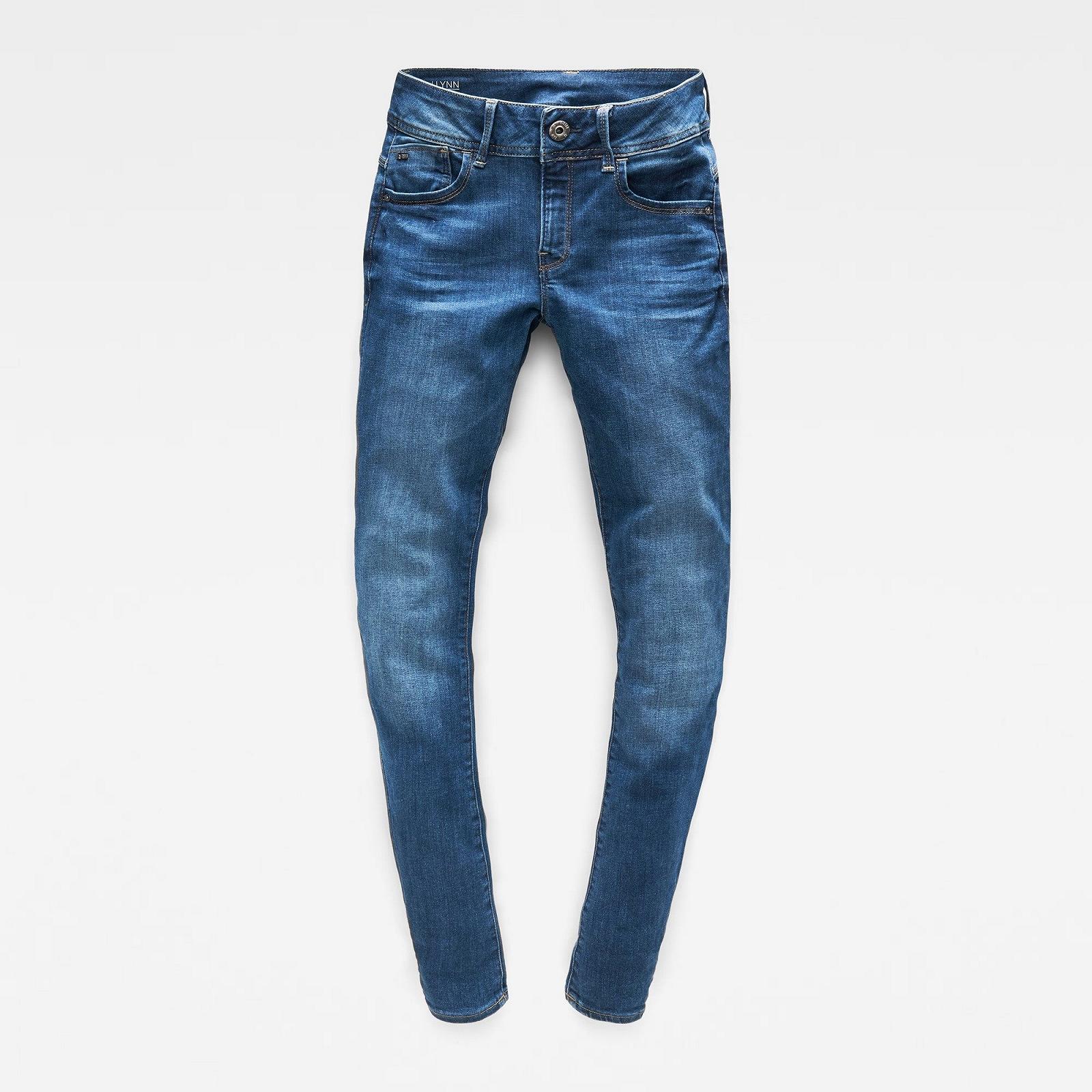 Жіночі джинси G‑STAR Lynn Mid Skinny Neutro Faded Blue - 24, фото №4
