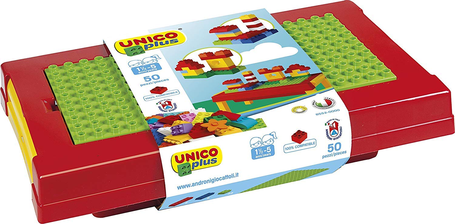 Конструктор Unico Plus Table с 50 блоками Большая основная плита, фото №3