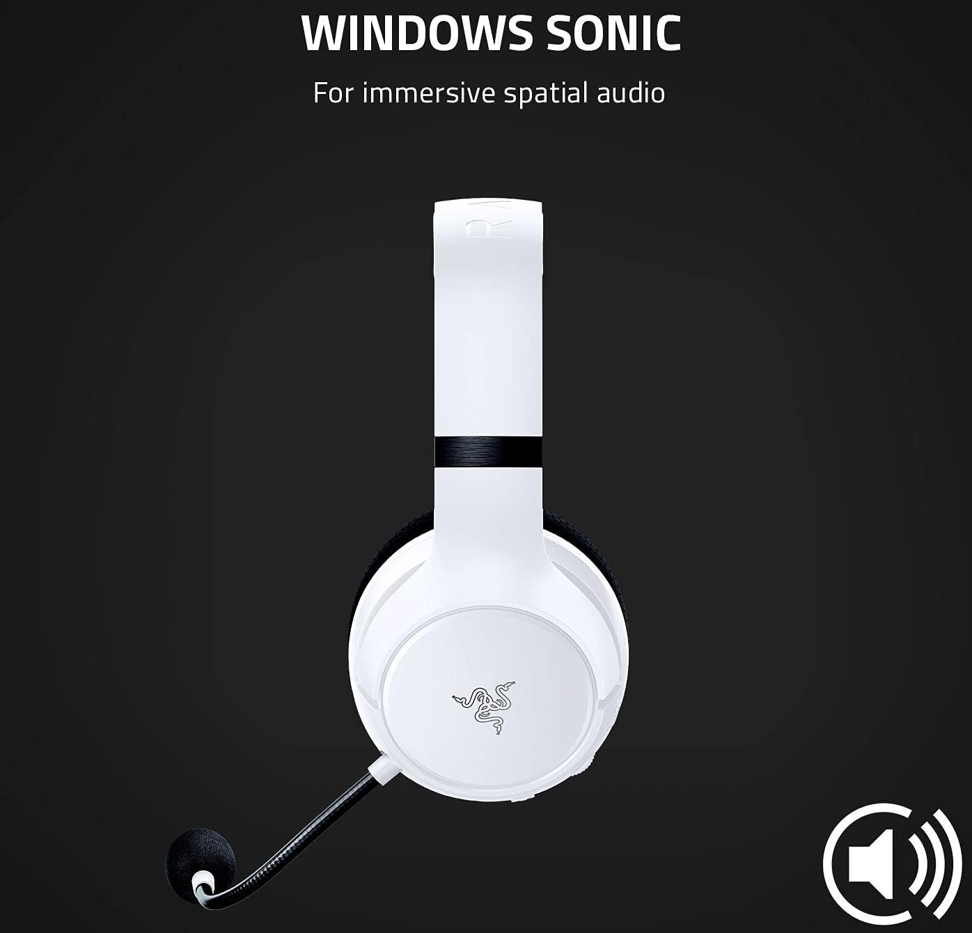 Геймерські бездротові навушники Razer Kaira for Xbox / Bluetooth 5.0 / Радіоканал Xbox Wireless / ENC / До 15 годин роботи / Біло-чорні (RZ04-03480200-R3M1), фото №4