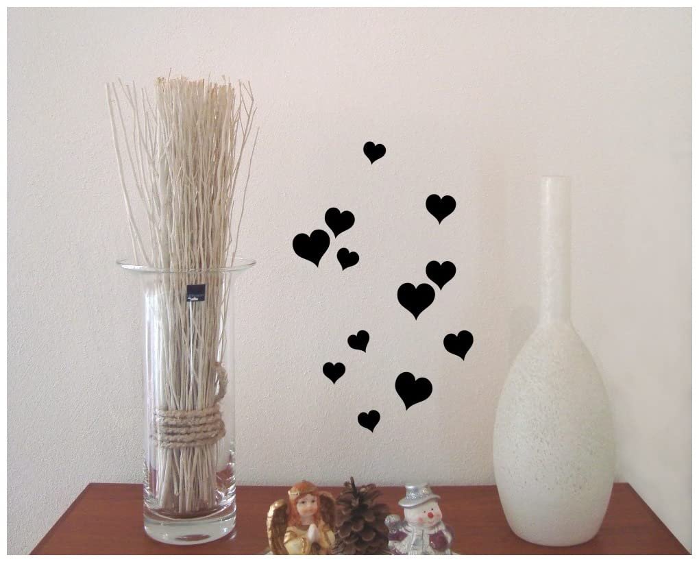 Набір наклейок на стіну Серця з контуром, фото №3 Набір наклейок на стіну Серця з контуром, фото №3