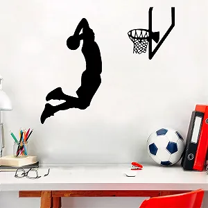 Наклейка на стіну Basketball Sports Stickers 24 x 20 дюймів - Фото 1