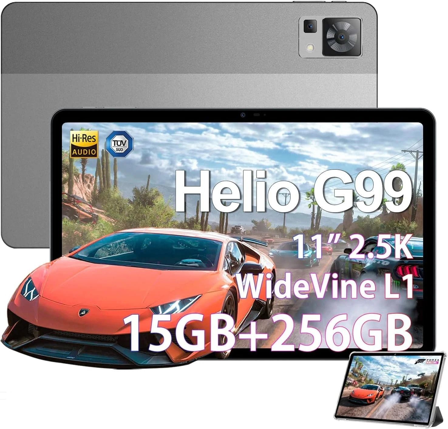 Планшет 11" 2.5К DOOGEE T30 Pro 8+7/256Gb 4G 2-SIM 8 ядер Android 13 8580 mAh Чорно-сірий, фото №1