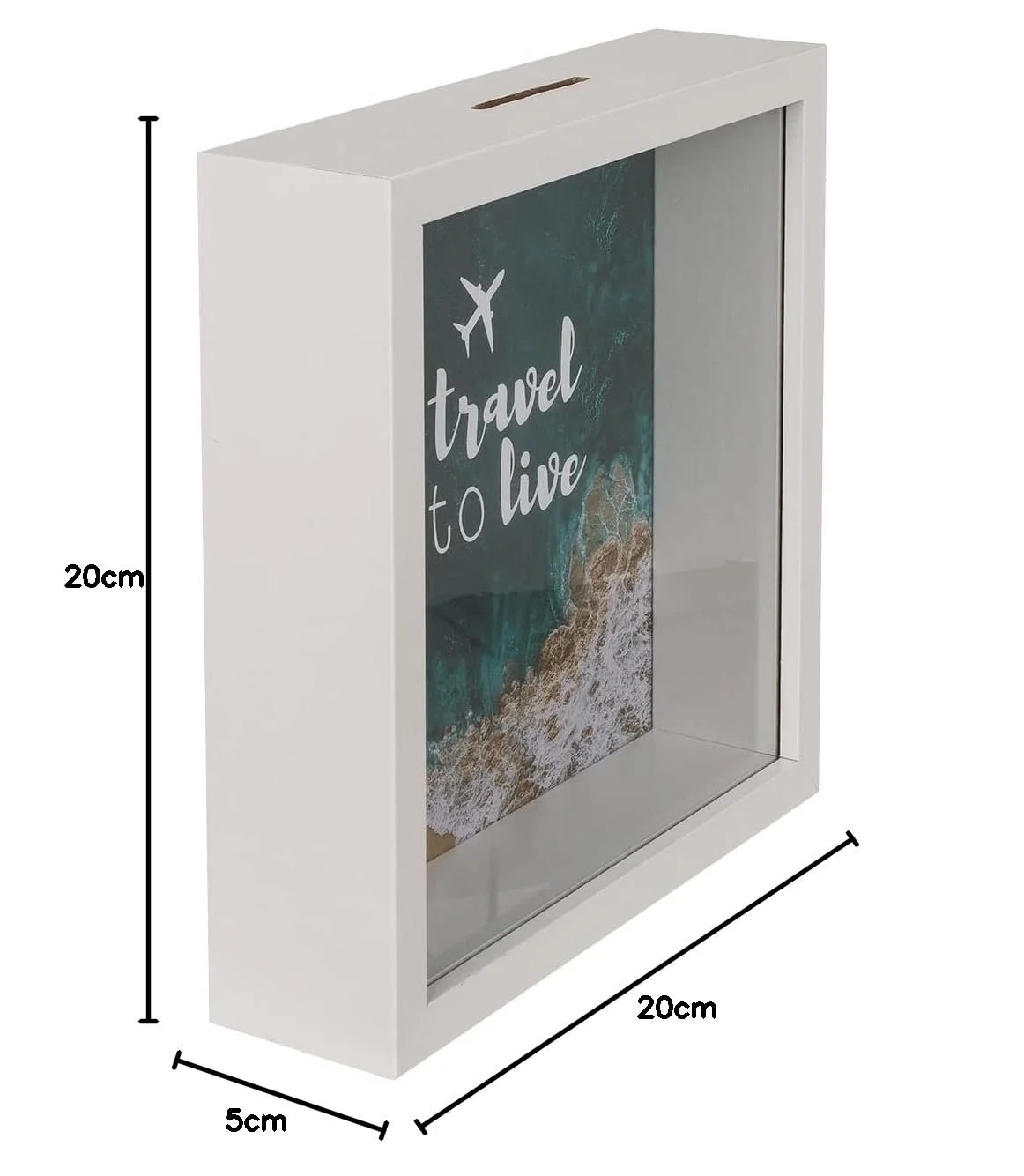 Скарбничка для подорожей makio "to travel is to live" Дерев'яна рама, фото №5