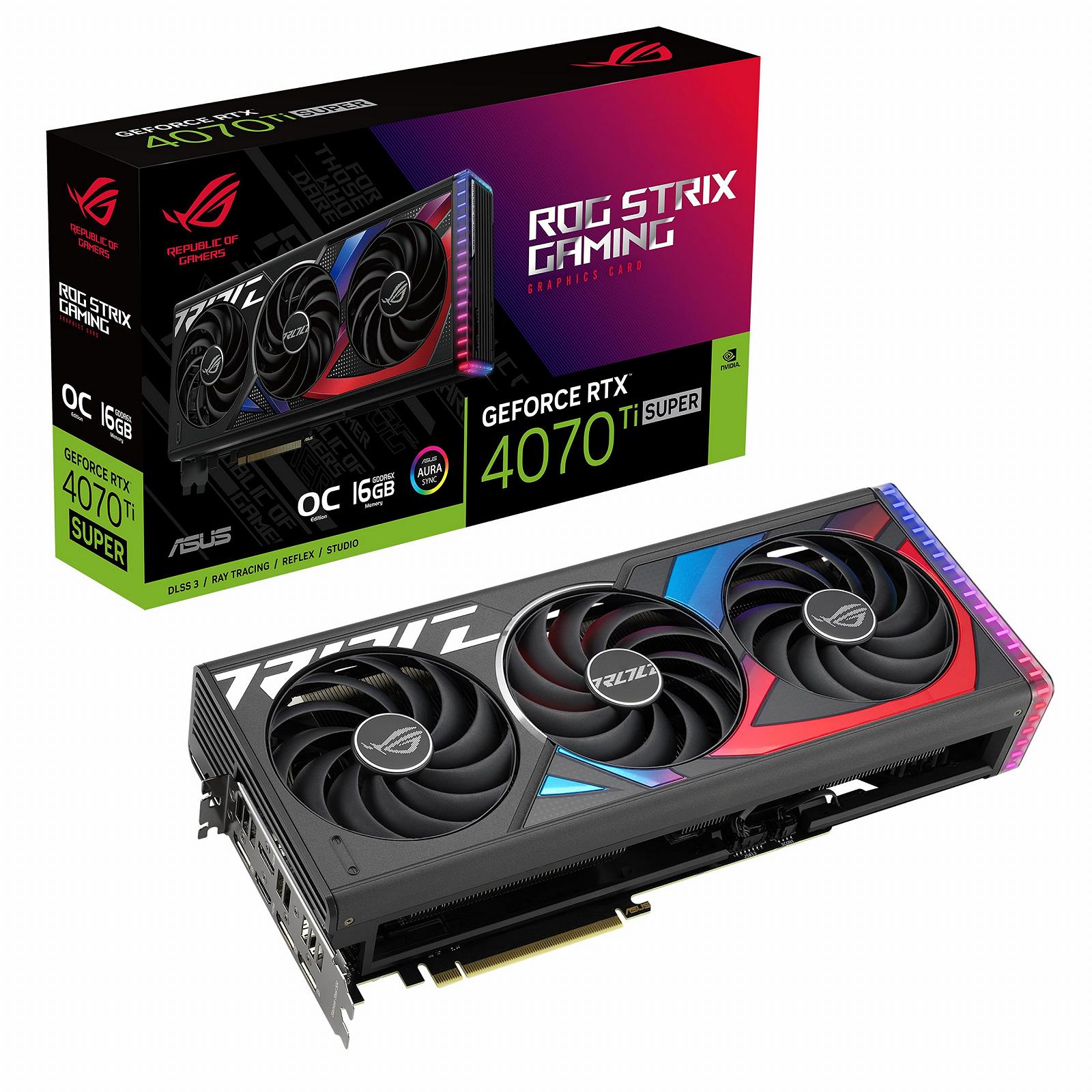 Відеокарта ASUS ROG Strix GeForce RTX 4070 Ti SUPER 16GB GDDR6X OC Edition, фото №1