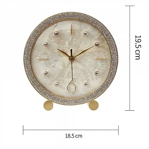 Настольные часы Aioneer с латунной чашей, тихие, для дома, гостиной, спальни, офиса, декоративные synthetic.ua - Фото 1