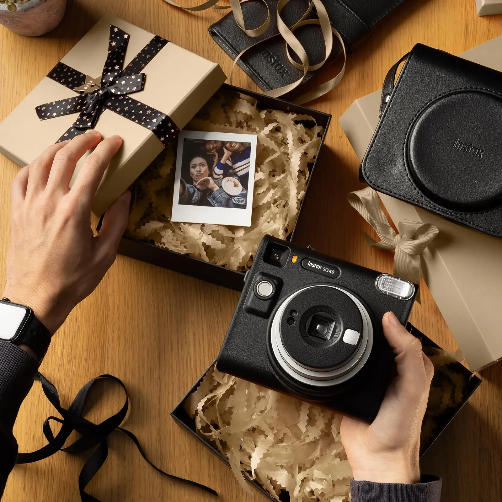 Фотокамера мгновенной печати Instax Square SQ 40 Black, фото №5