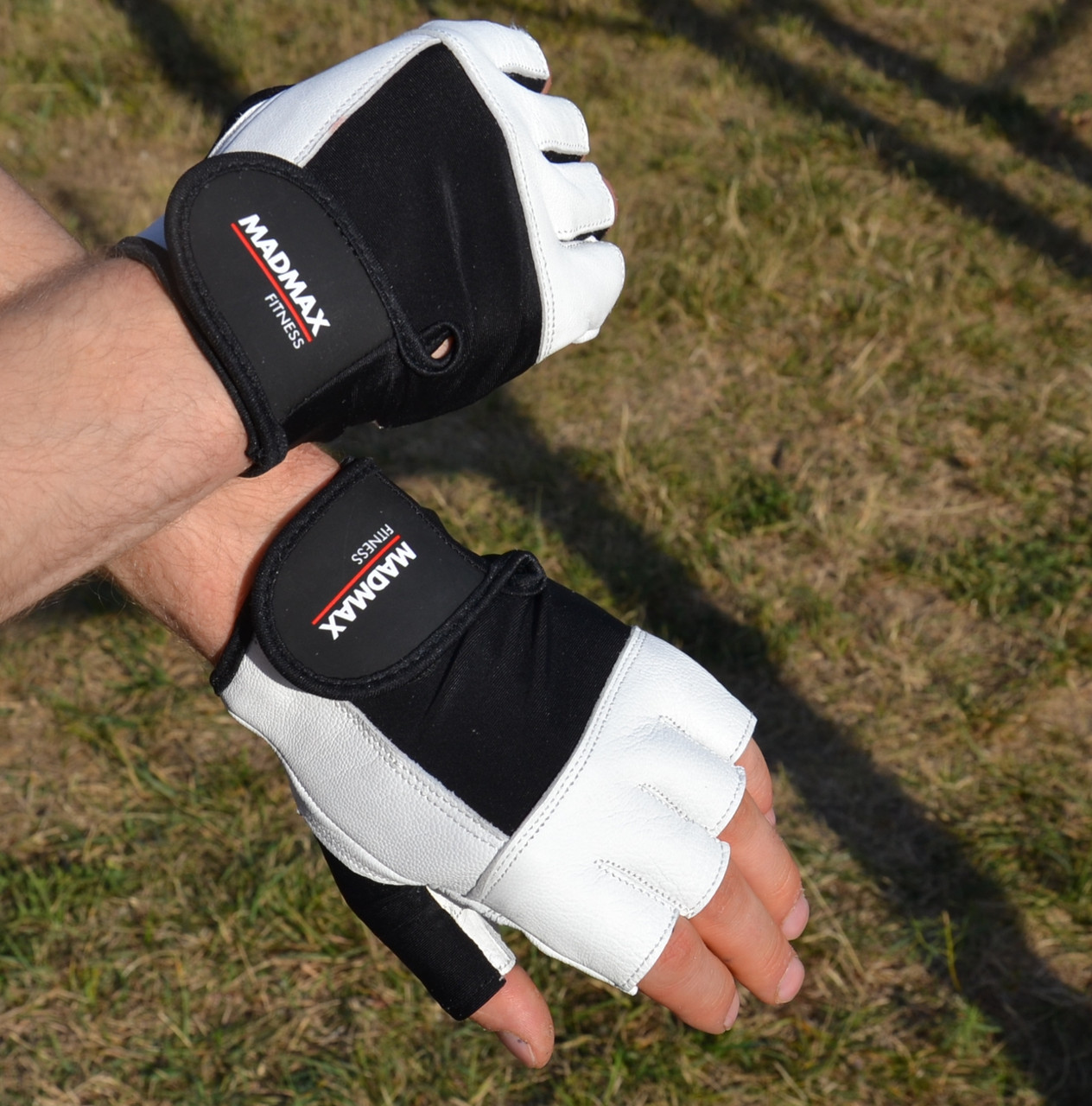 Рукавички для фітнесу MadMax MFG-444 Fitness White XXL, фото №6 Рукавички для фітнесу MadMax MFG-444 Fitness White XXL, фото №6