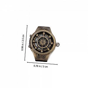 Кольцо-часы PartyKindom Декоративное судно Кольцо-часы для женщин и мужчин Легкий материал из цинкового сплава Практичный и для повседневного использования synthetic.ua - Фото 1