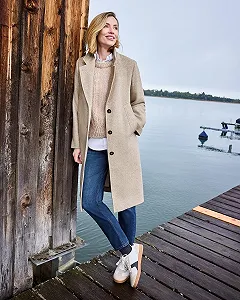 Пальто с лацканами Marc O'Polo synthetic.ua - Фото 1