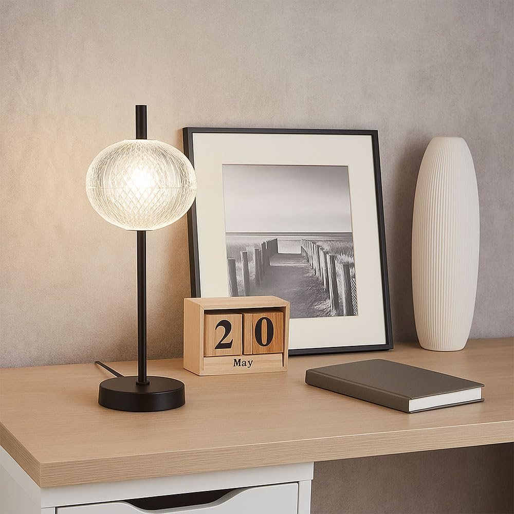 Настольная лампа GLOBO LED 40 см Black, фото №3