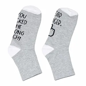 Носки хлопковые Grey One Size synthetic.ua - Фото 1