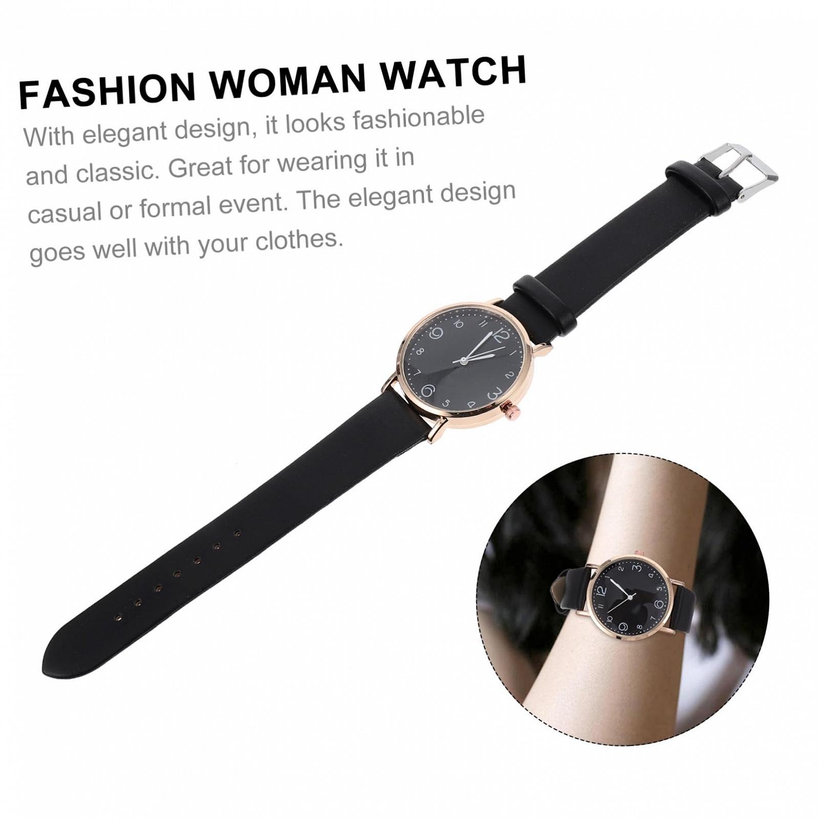 Женские наручные часы LIFKOME Кожаный ремешок, фото №3