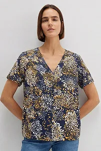 Женская футболка MAVI Printed Tee в насыщенном цвете Golden Rod - M - Фото 1