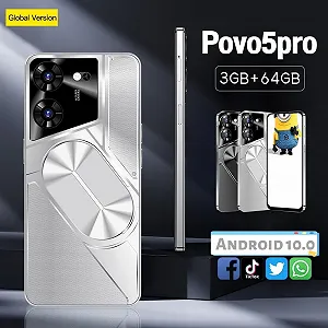Смартфон MTGud Pova5Pro 4GB RAM + 32GB ROM 6.56 дюйма HD 5000 мАч White synthetic.ua - Фото 1